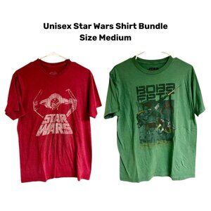 Unisex Disney Star Wars T-Shirt Bundle with Vintage Style Graphics (Medium)
